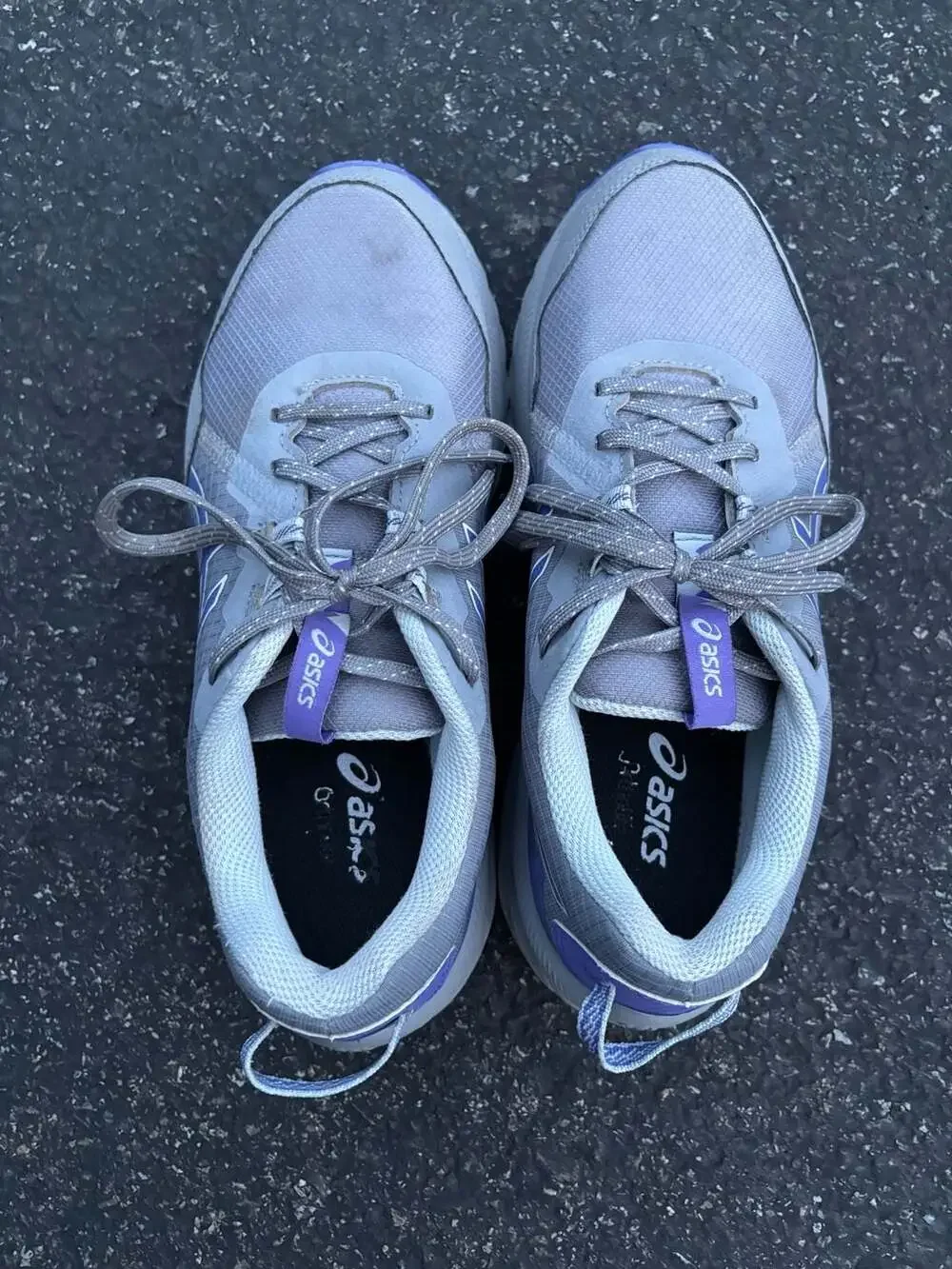 ASICS Women's Gel-Venture 10 Trail Running Shoes Gravel Blue Violet Size 9 Wide